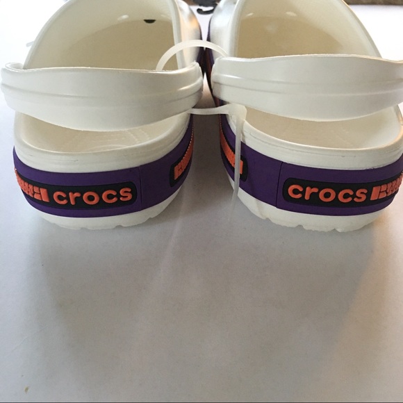 Crocs Unisex Zipper Band Clogs White Size 10 - Picture 4 of 9